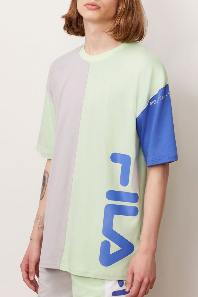 Fila T-Shirt Mens Green - Metis - Philippines 1307596-QJ